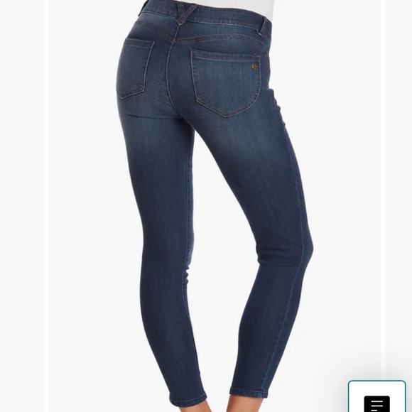 Democracy Ab Technology Crop Ankle Skinny Jeans 4‎ Blue New With Tags - Picture 2 of 5